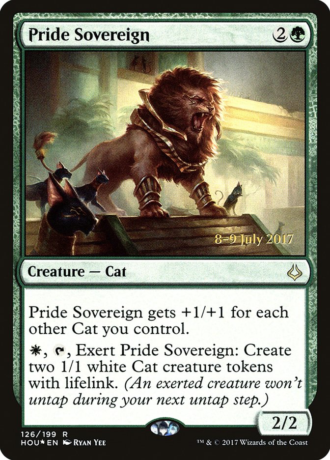Pride Sovereign [Hour of Devastation Prerelease Promos] MTG Single Magic: The Gathering | Red Claw Gaming