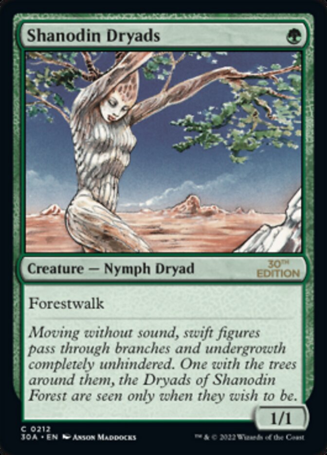 Shanodin Dryads [30th Anniversary Edition] MTG Single Magic: The Gathering | Red Claw Gaming