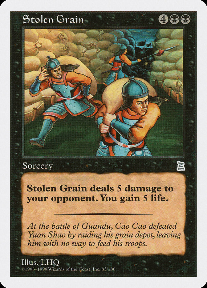 Stolen Grain [Portal Three Kingdoms] MTG Single Magic: The Gathering | Red Claw Gaming