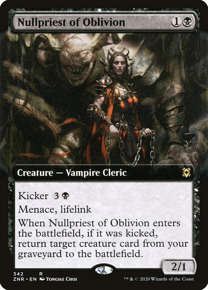 Nullpriest of Oblivion (Extended Art) [Zendikar Rising] MTG Single Magic: The Gathering | Red Claw Gaming
