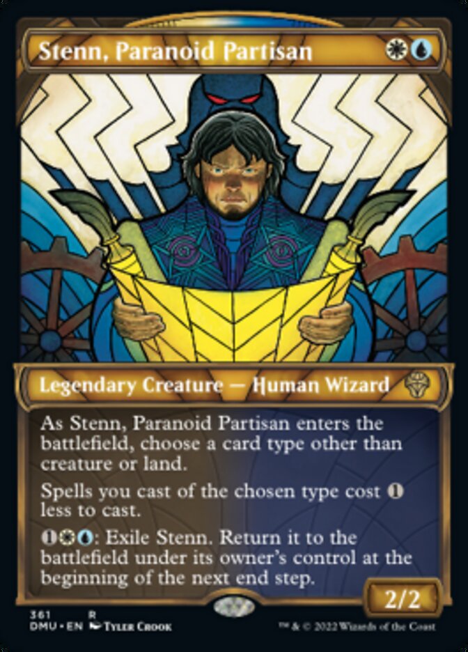 Stenn, Paranoid Partisan (Showcase Textured) [Dominaria United] MTG Single Magic: The Gathering | Red Claw Gaming