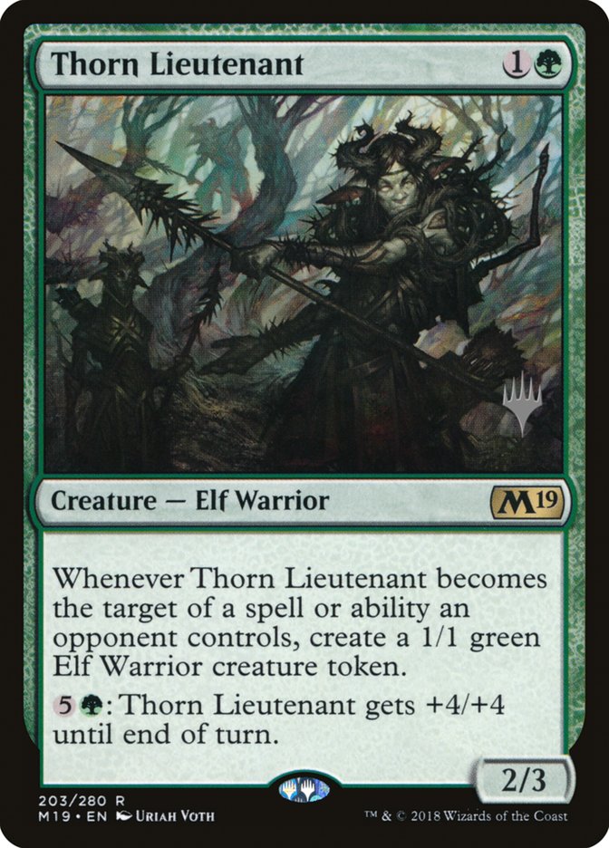 Thorn Lieutenant (Promo Pack) [Core Set 2019 Promos] MTG Single Magic: The Gathering | Red Claw Gaming
