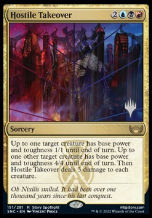 Hostile Takeover (Promo Pack) [Streets of New Capenna Promos] MTG Single Magic: The Gathering | Red Claw Gaming
