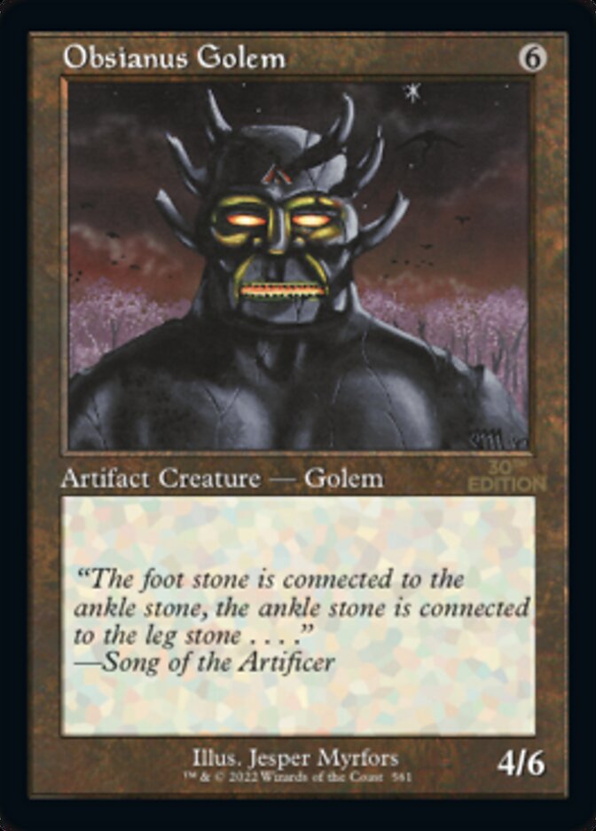Obsianus Golem (Retro) [30th Anniversary Edition] MTG Single Magic: The Gathering | Red Claw Gaming