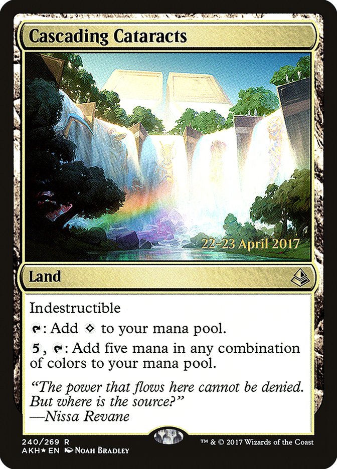 Cascading Cataracts [Amonkhet Prerelease Promos] MTG Single Magic: The Gathering | Red Claw Gaming
