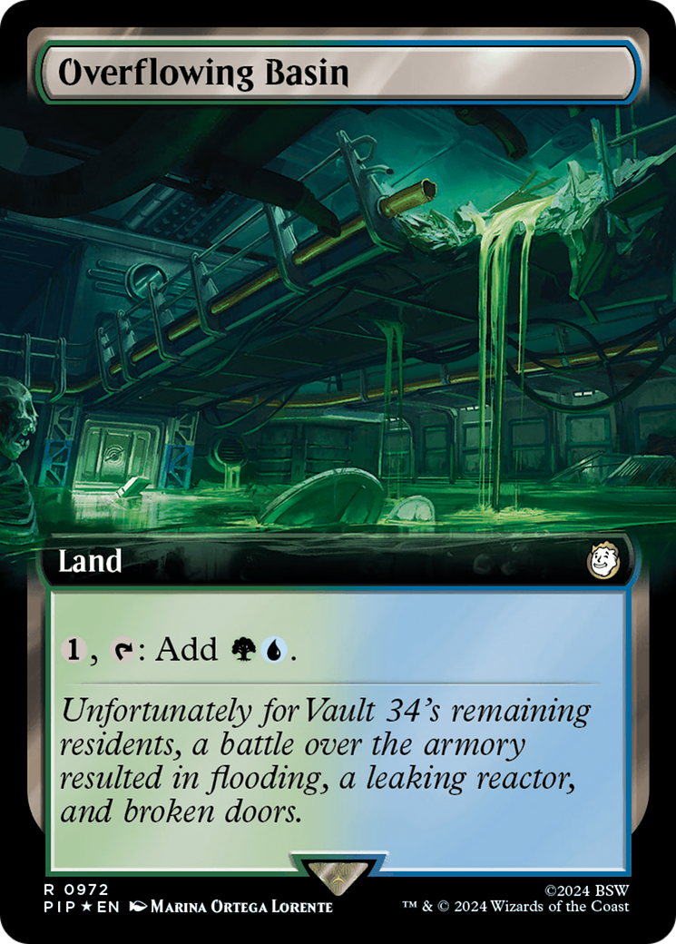 Overflowing Basin (Extended Art) (Surge Foil) [Fallout] MTG Single Magic: The Gathering | Red Claw Gaming