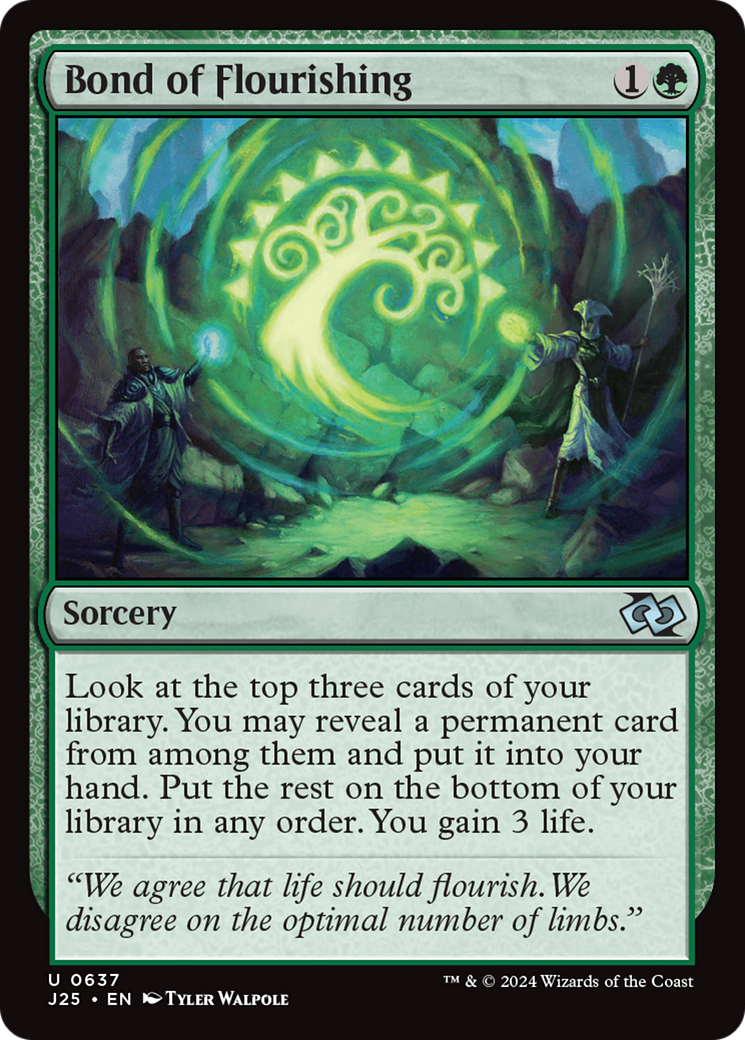 Bond of Flourishing [Foundations Jumpstart] MTG Single Magic: The Gathering | Red Claw Gaming