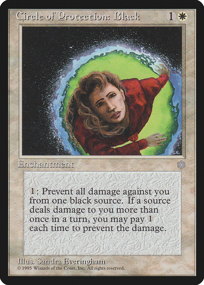 Circle of Protection: Black [Ice Age] MTG Single Magic: The Gathering | Red Claw Gaming
