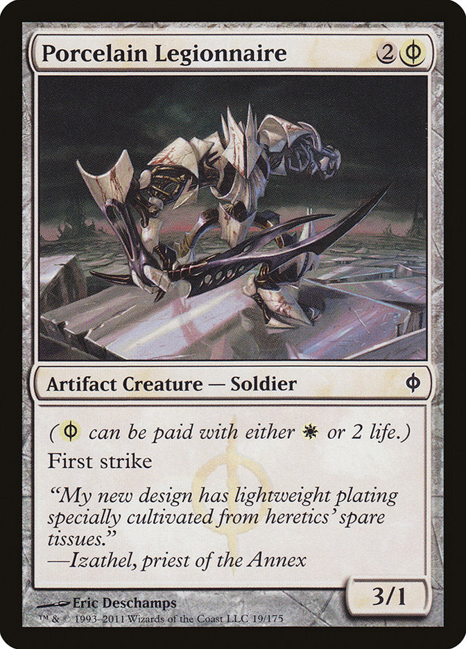 Porcelain Legionnaire [New Phyrexia] MTG Single Magic: The Gathering | Red Claw Gaming