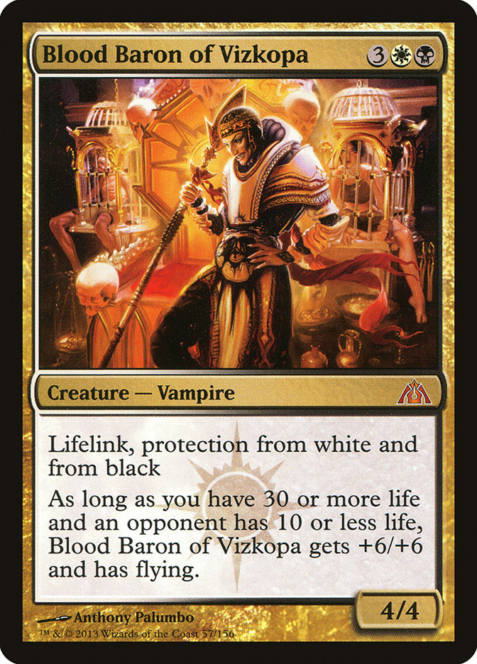 Blood Baron of Vizkopa [Dragon's Maze] MTG Single Magic: The Gathering | Red Claw Gaming