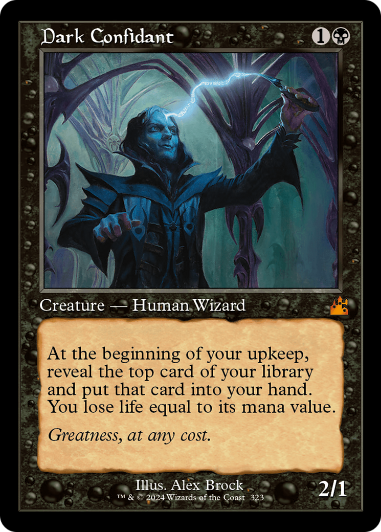 Dark Confidant (Retro Frame) [Ravnica Remastered] MTG Single Magic: The Gathering | Red Claw Gaming