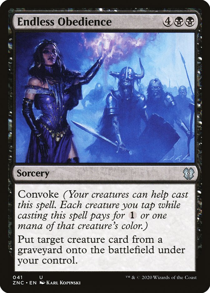 Endless Obedience [Zendikar Rising Commander] MTG Single Magic: The Gathering | Red Claw Gaming