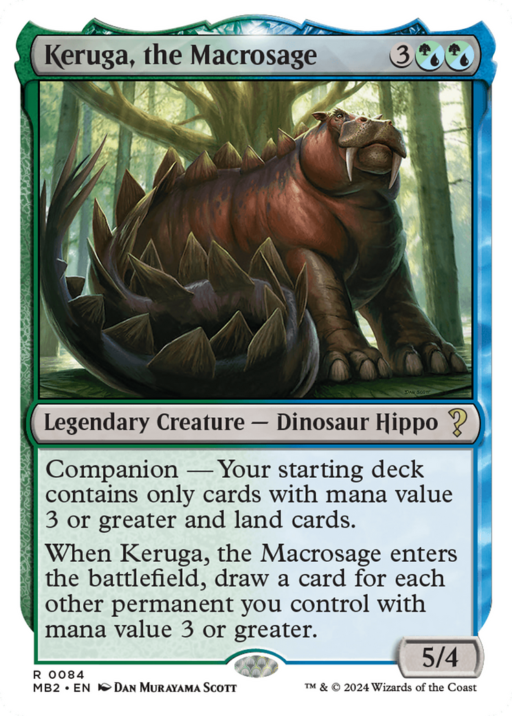 Keruga, the Macrosage (White Border) [Mystery Booster 2] MTG Single Magic: The Gathering | Red Claw Gaming