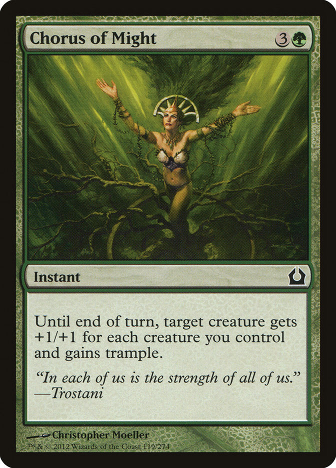 Chorus of Might [Return to Ravnica] MTG Single Magic: The Gathering | Red Claw Gaming