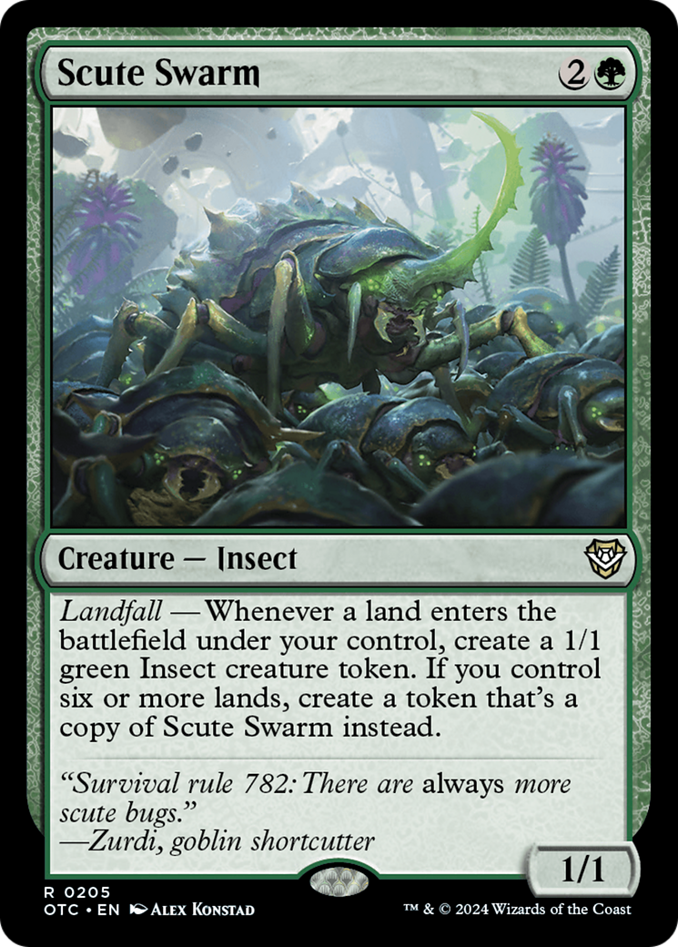 Scute Swarm [Outlaws of Thunder Junction Commander] MTG Single Magic: The Gathering | Red Claw Gaming