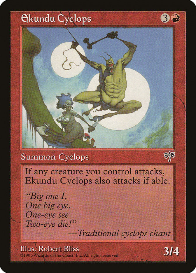 Ekundu Cyclops [Mirage] MTG Single Magic: The Gathering | Red Claw Gaming