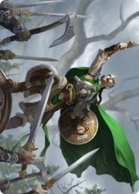 Maja, Bretagard Protector Art Card [Kaldheim Art Series] MTG Single Magic: The Gathering | Red Claw Gaming