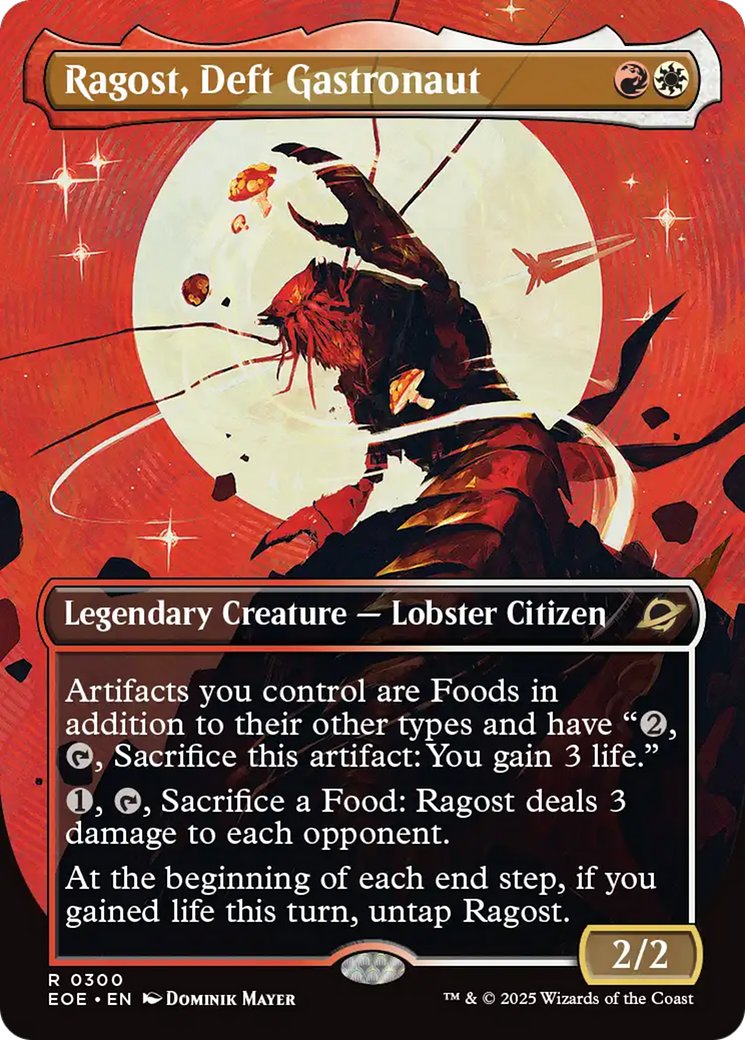 Ragost, Deft Gastronaut (Borderless) [Edge of Eternities] MTG Single Magic: The Gathering | Red Claw Gaming