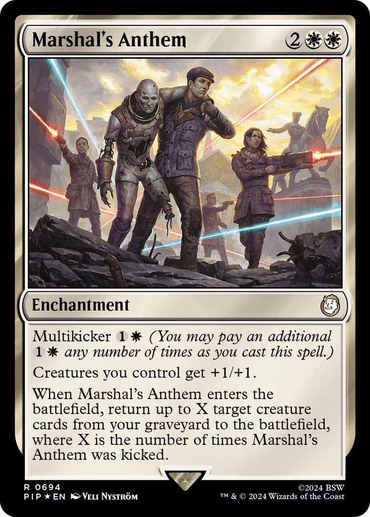 Marshal's Anthem (Surge Foil) [Fallout] MTG Single Magic: The Gathering | Red Claw Gaming