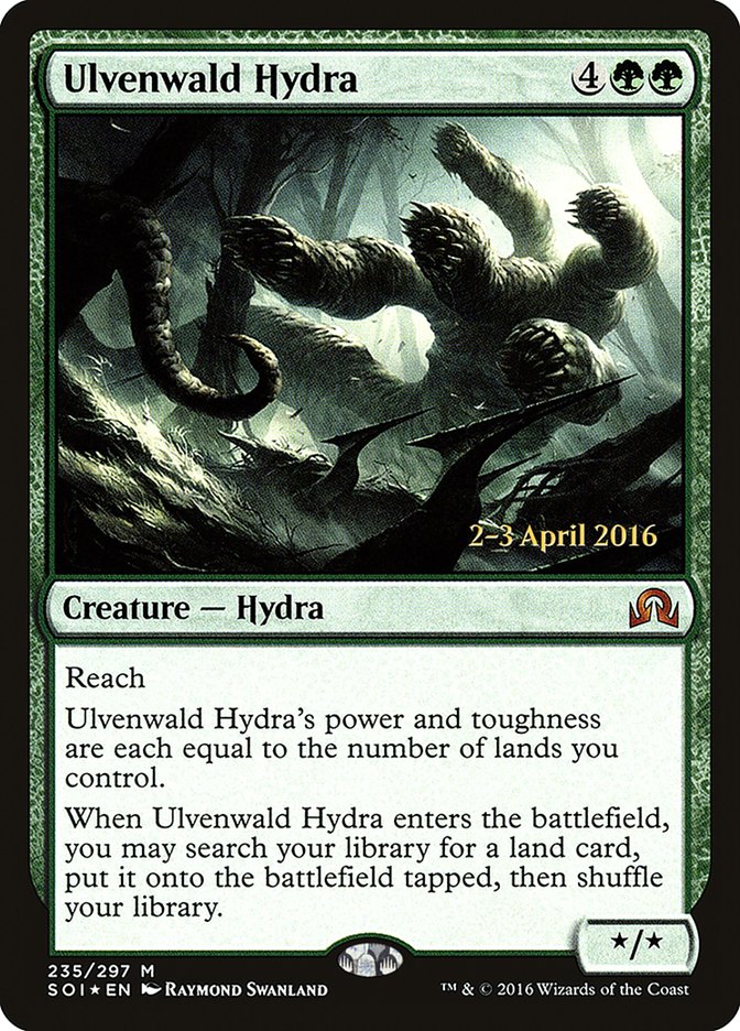 Ulvenwald Hydra [Shadows over Innistrad Prerelease Promos] MTG Single Magic: The Gathering | Red Claw Gaming