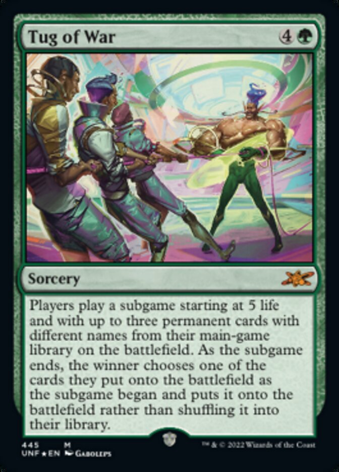 Tug of War (Galaxy Foil) [Unfinity] MTG Single Magic: The Gathering    | Red Claw Gaming