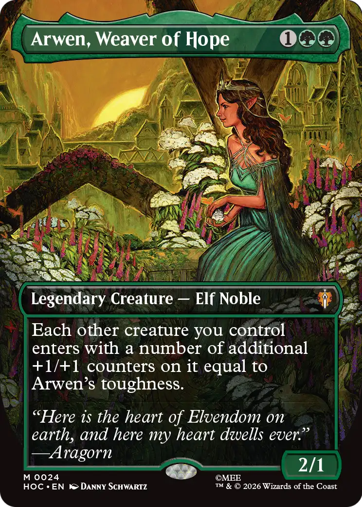 Arwen, Weaver of Hope (Borderless) [The Hobbit: Eternal-Legal] | Red Claw Gaming