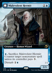 Malevolent Hermit // Benevolent Geist (Extended Art) [Innistrad: Midnight Hunt] MTG Single Magic: The Gathering | Red Claw Gaming
