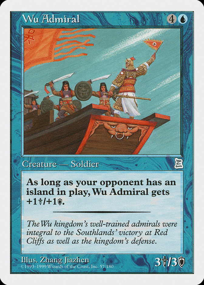 Wu Admiral [Portal Three Kingdoms] MTG Single Magic: The Gathering | Red Claw Gaming