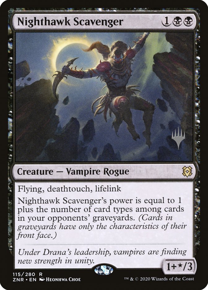 Nighthawk Scavenger (Promo Pack) [Zendikar Rising Promos] MTG Single Magic: The Gathering | Red Claw Gaming