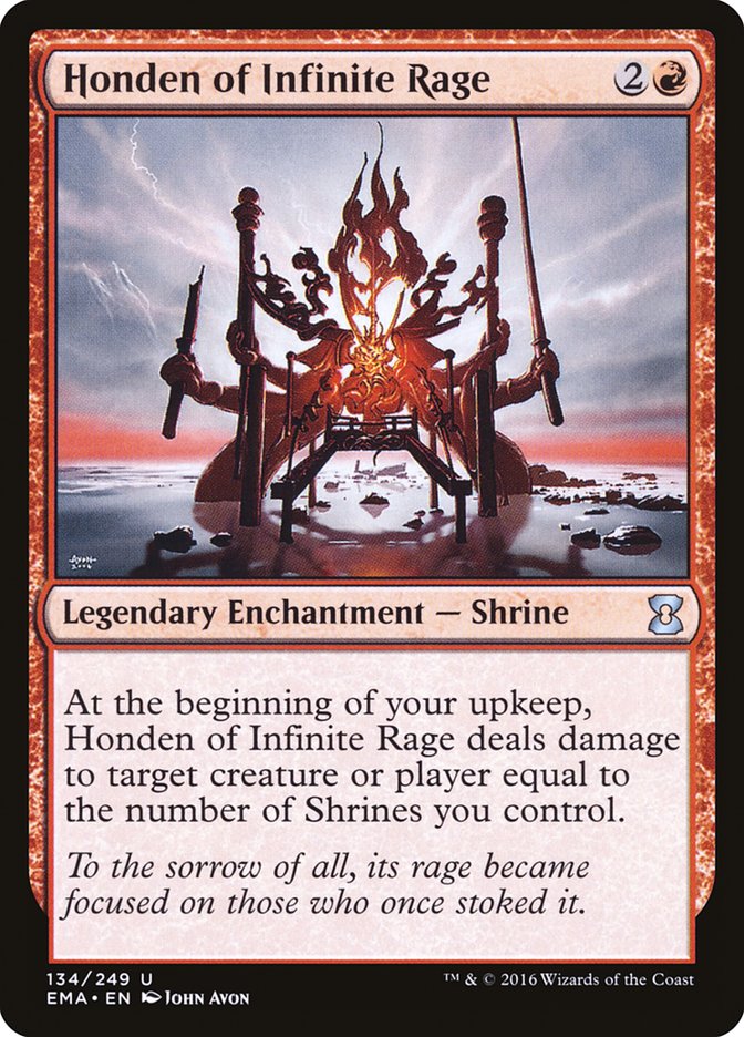 Honden of Infinite Rage [Eternal Masters] MTG Single Magic: The Gathering | Red Claw Gaming