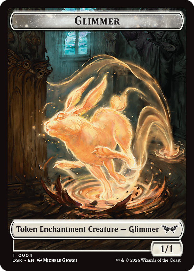 Glimmer Token [Duskmourn: House of Horror Tokens] MTG Single Magic: The Gathering | Red Claw Gaming