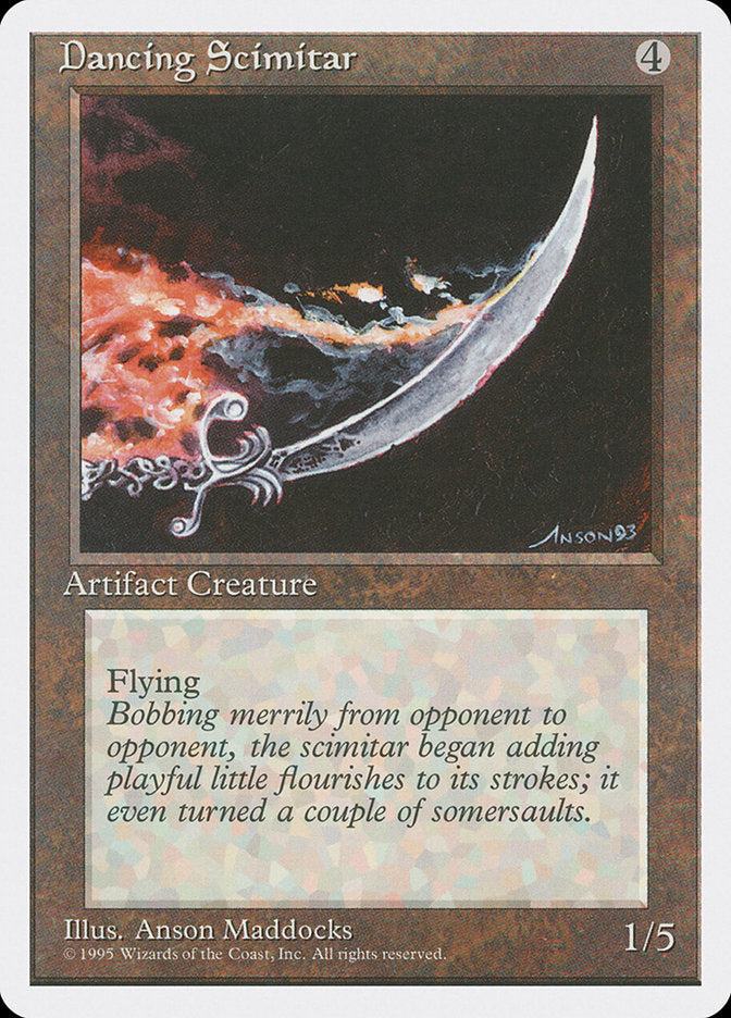 Dancing Scimitar [Fourth Edition] MTG Single Magic: The Gathering | Red Claw Gaming