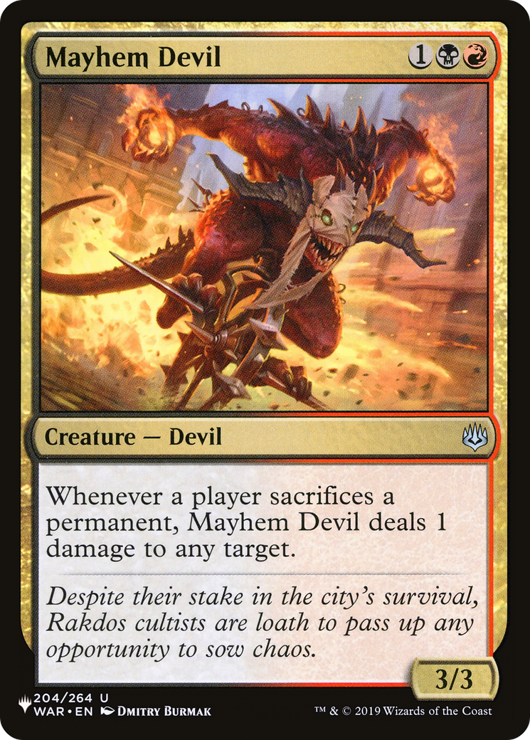 Mayhem Devil [The List] MTG Single Magic: The Gathering | Red Claw Gaming