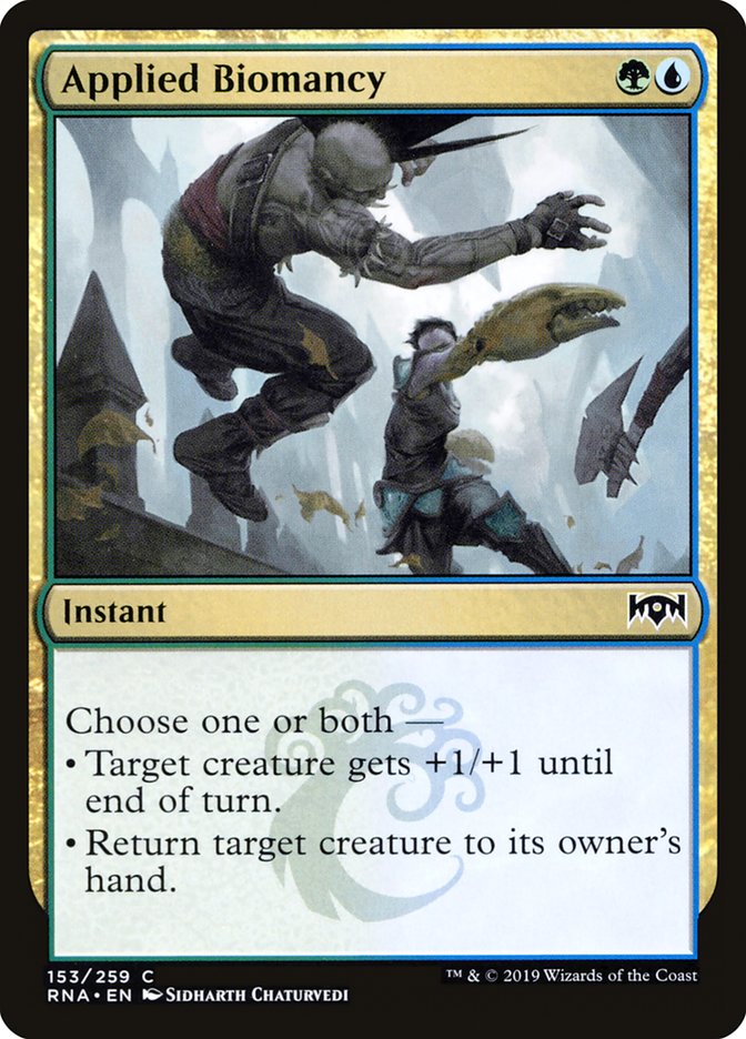 Applied Biomancy [Ravnica Allegiance] MTG Single Magic: The Gathering | Red Claw Gaming