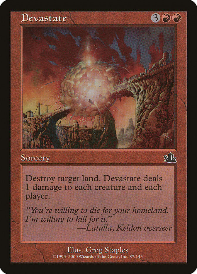 Devastate [Prophecy] MTG Single Magic: The Gathering | Red Claw Gaming
