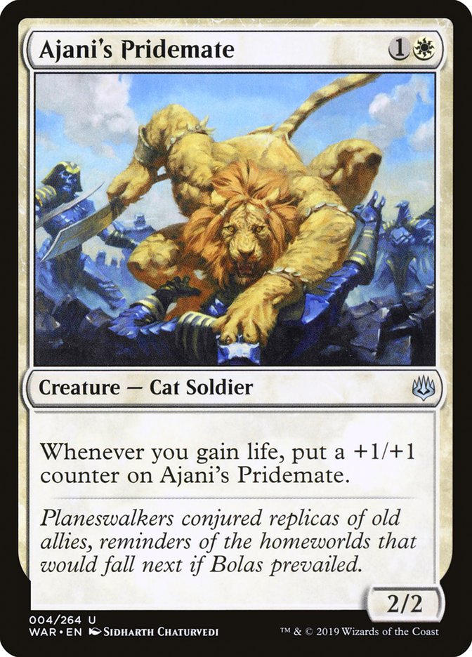 Ajani's Pridemate [War of the Spark] MTG Single Magic: The Gathering | Red Claw Gaming