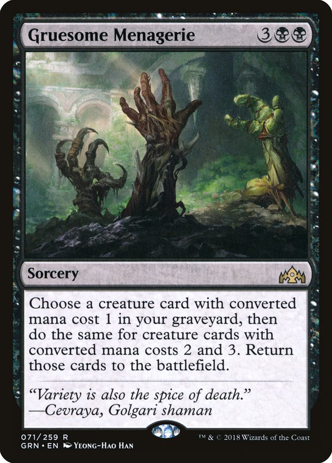 Gruesome Menagerie [Guilds of Ravnica] MTG Single Magic: The Gathering | Red Claw Gaming
