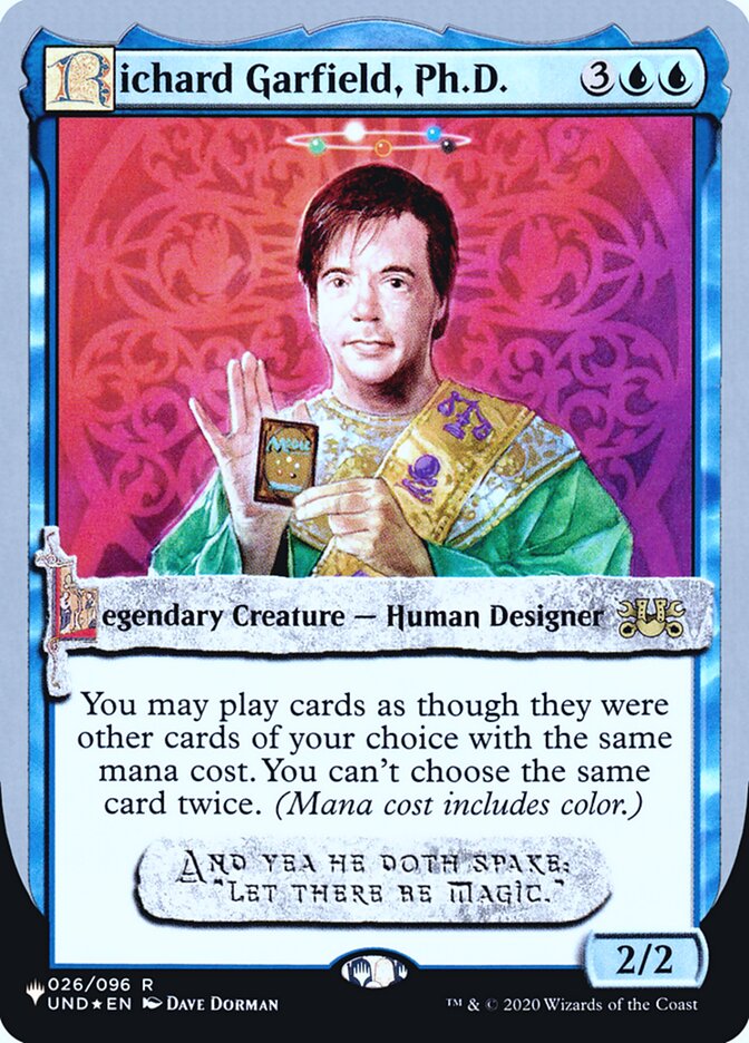 Richard Garfield, Ph.D. (Unfinity Foil Edition) [The List] MTG Single Magic: The Gathering | Red Claw Gaming