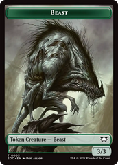 Clue // Beast (0005) Double-Sided Token [Edge of Eternities Commander Tokens] MTG Single Magic: The Gathering | Red Claw Gaming