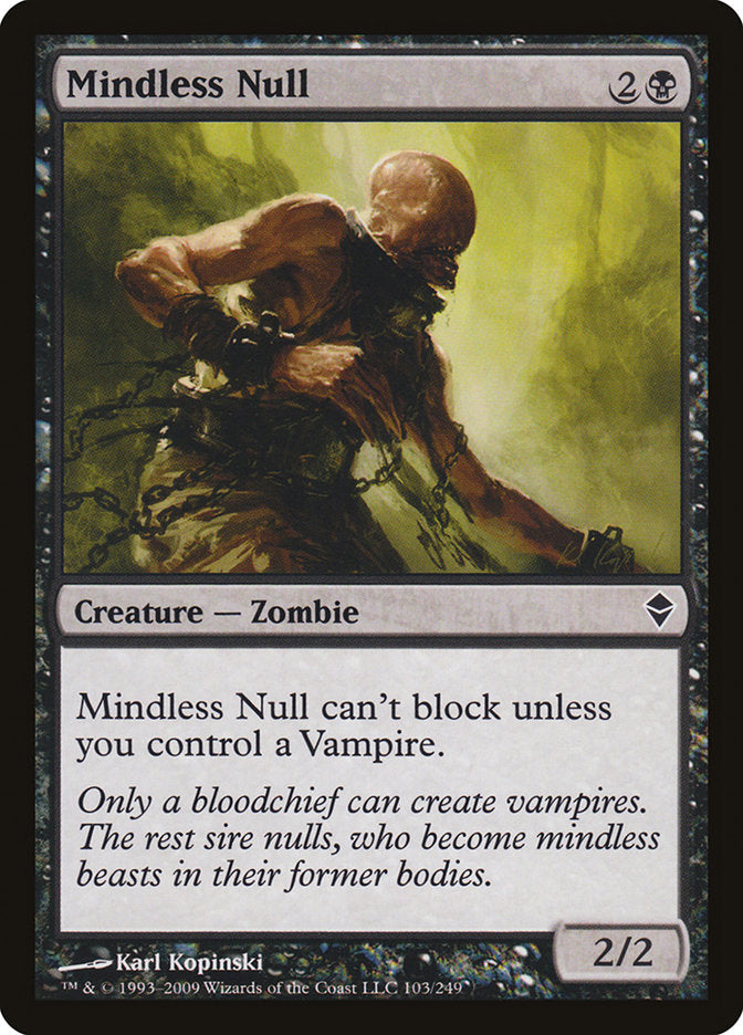 Mindless Null [Zendikar] MTG Single Magic: The Gathering | Red Claw Gaming