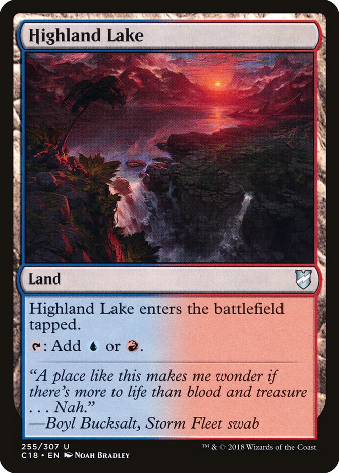Highland Lake [Commander 2018] MTG Single Magic: The Gathering | Red Claw Gaming