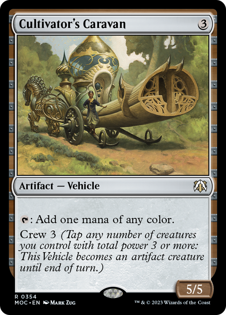 Cultivator's Caravan [March of the Machine Commander] MTG Single Magic: The Gathering    | Red Claw Gaming