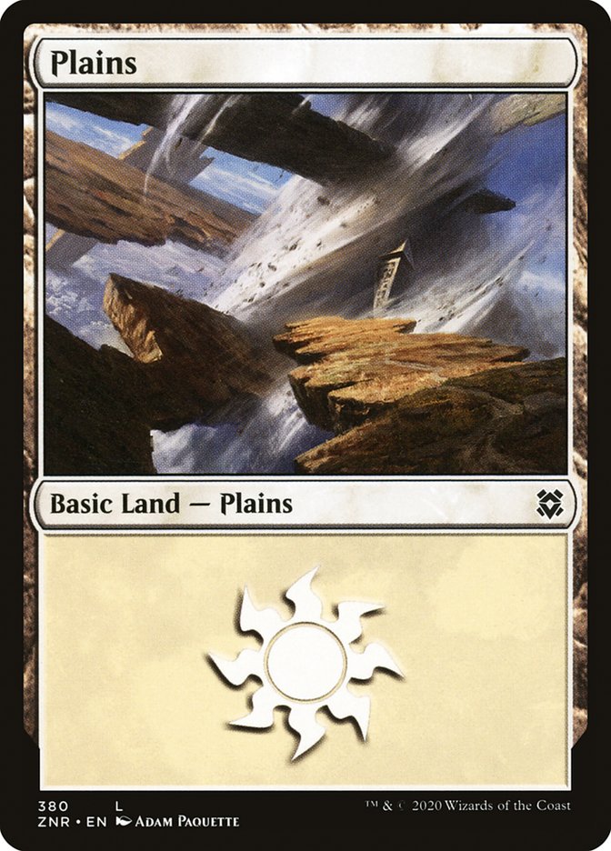 Plains (380) [Zendikar Rising] MTG Single Magic: The Gathering | Red Claw Gaming