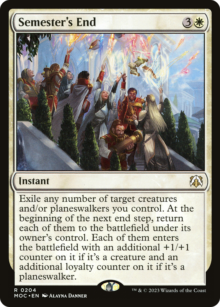 Semester's End [March of the Machine Commander] MTG Single Magic: The Gathering | Red Claw Gaming