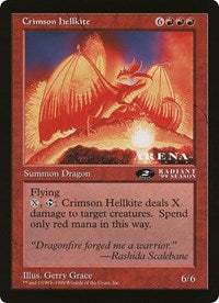 Crimson Hellkite (Oversized) [Oversize Cards] MTG Single Magic: The Gathering | Red Claw Gaming