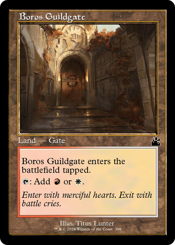 Boros Guildgate (Retro Frame) [Ravnica Remastered] MTG Single Magic: The Gathering | Red Claw Gaming