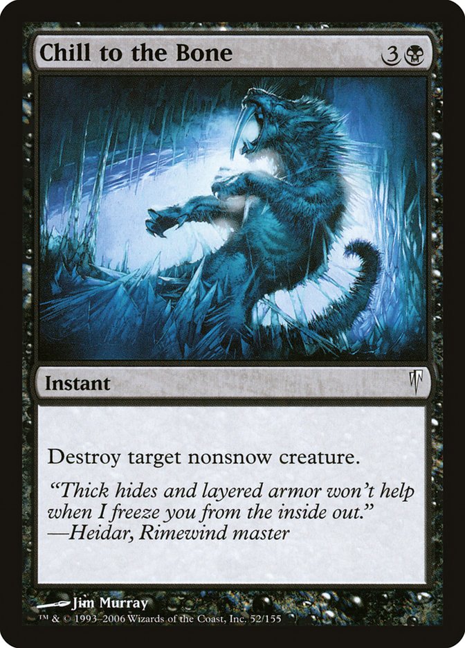 Chill to the Bone [Coldsnap] MTG Single Magic: The Gathering | Red Claw Gaming