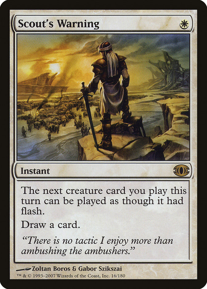 Scout's Warning [Future Sight] MTG Single Magic: The Gathering | Red Claw Gaming