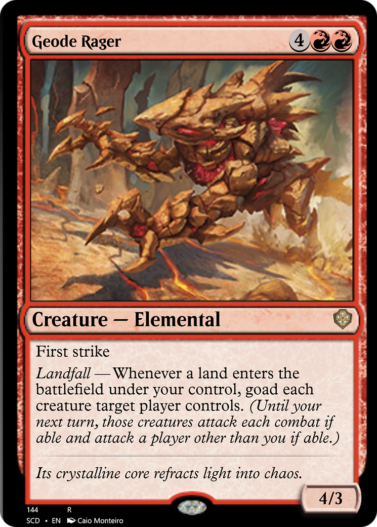 Geode Rager [Starter Commander Decks] MTG Single Magic: The Gathering | Red Claw Gaming