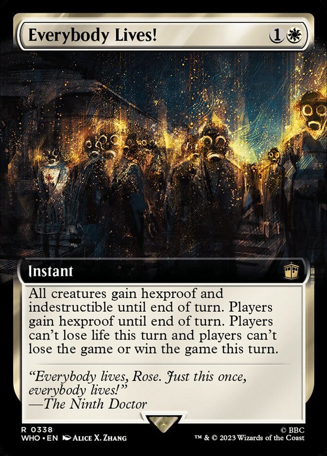 Everybody Lives! (Extended Art) [Doctor Who] MTG Single Magic: The Gathering | Red Claw Gaming